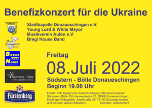 Flyer Benefizkonzert Ukraine 2022