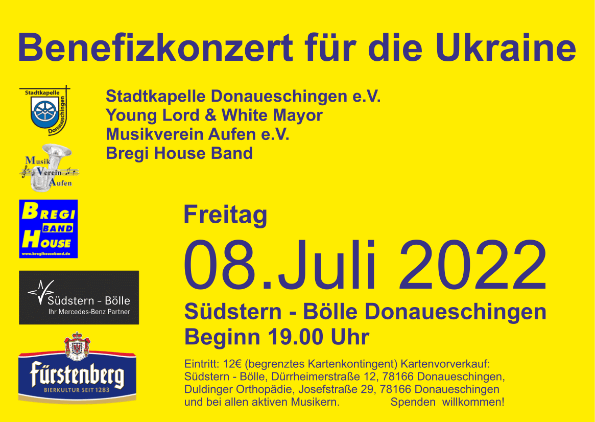 Mehr über den Artikel erfahren Benefizkonzert für die Ukraine