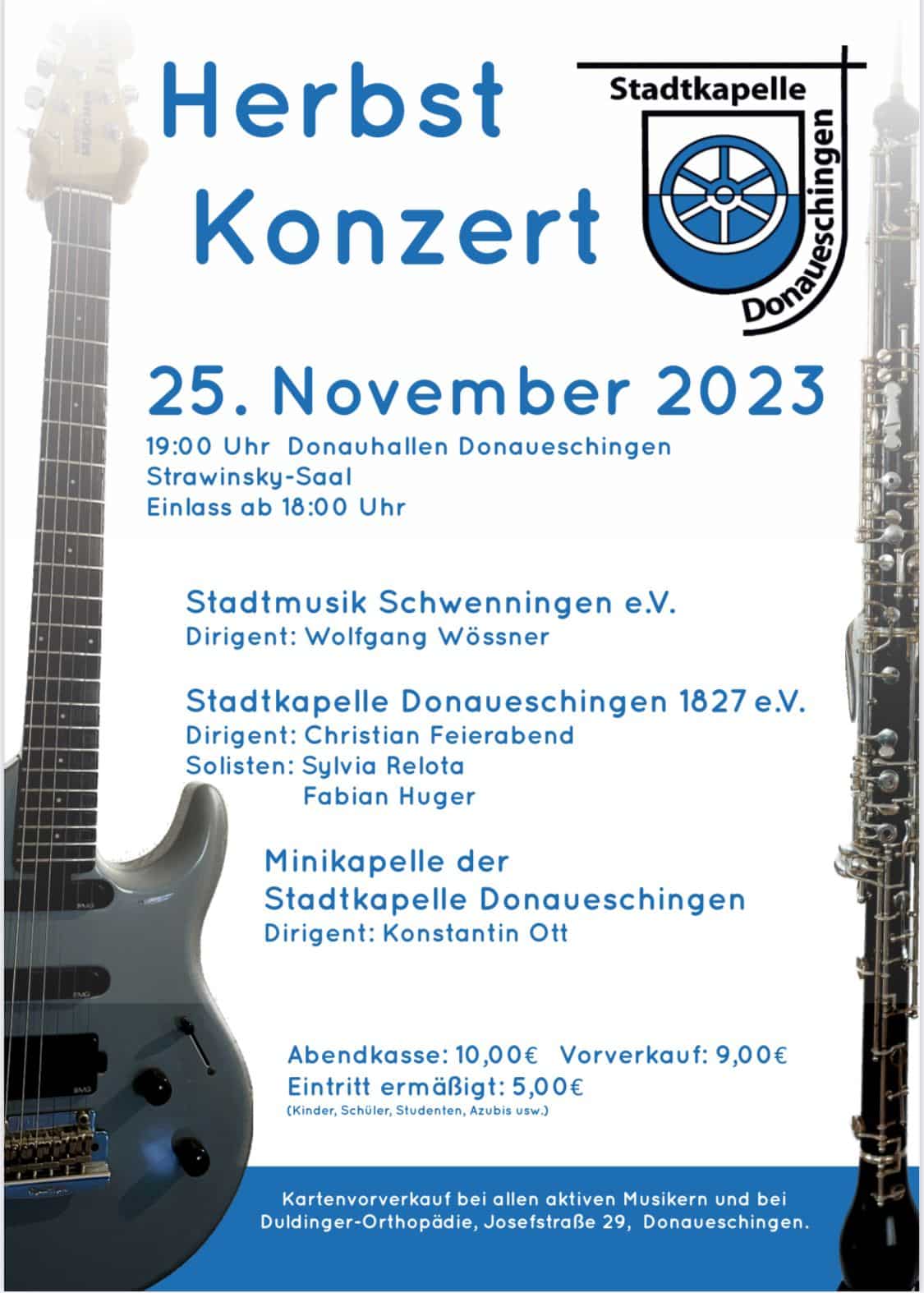 Mehr über den Artikel erfahren Einladung zum Herbstkonzert 2023