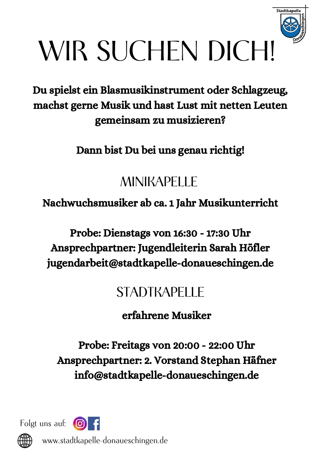 Mehr über den Artikel erfahren Wir suchen Dich!
