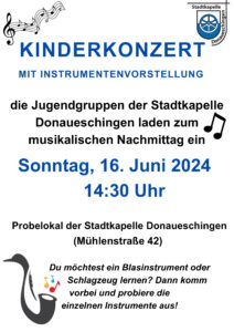 Plakat Kinderkonzert 24