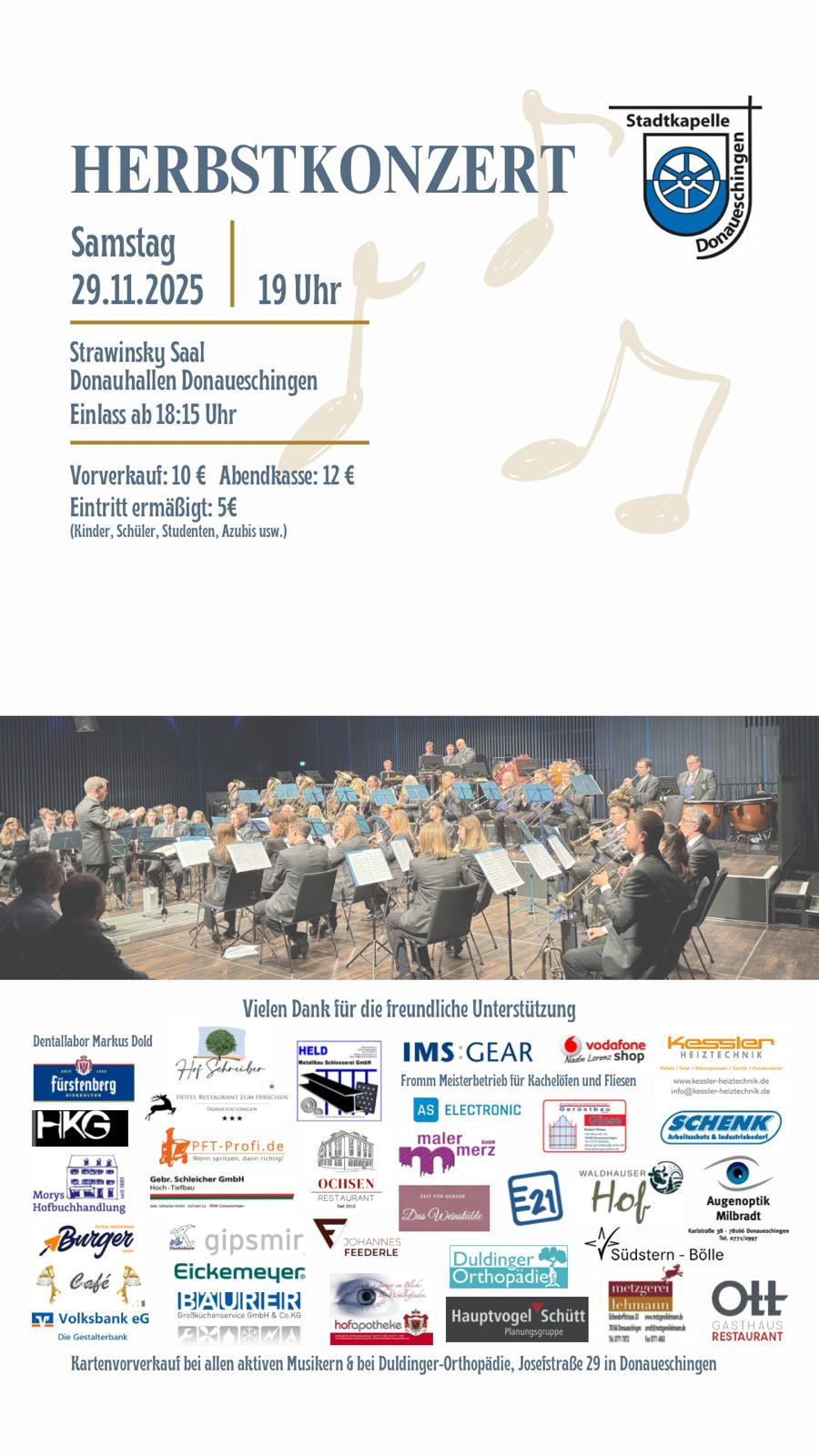Mehr über den Artikel erfahren Einladung zum Herbstkonzert 2025