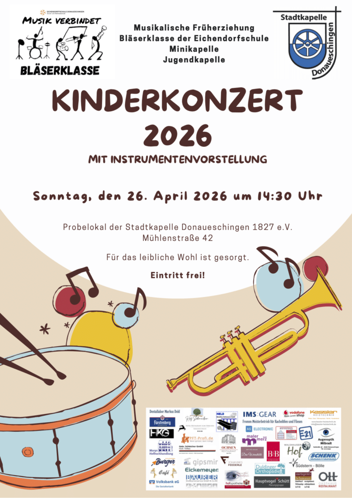 Plakat Kinderkonzert 2026